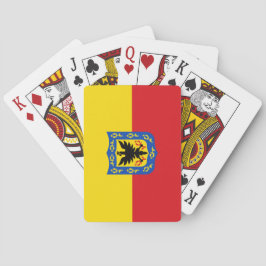Vlag van Bogotá (Colombiaanse hoofdstad) Pokerkaarten