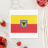 Vlag van Bogotá (Colombiaanse hoofdstad) Servet (Insitu)