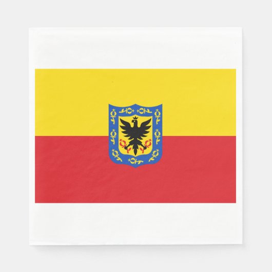 Vlag van Bogotá (Colombiaanse hoofdstad) Servet (Voorkant)