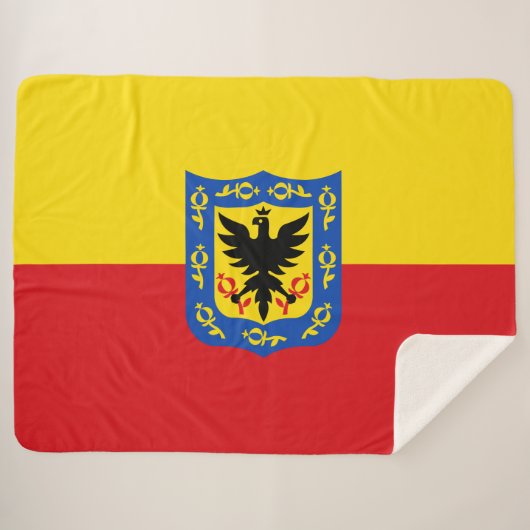 Vlag van Bogotá (Colombiaanse hoofdstad) Sherpa Deken (Voorkant (horizontaal))