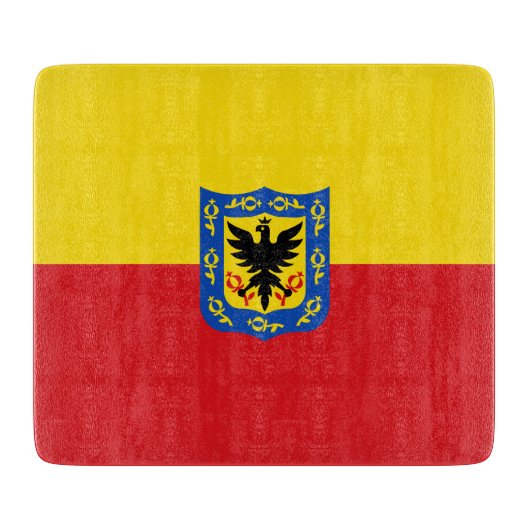 Vlag van Bogotá (Colombiaanse hoofdstad) Snijplank (Voorkant)