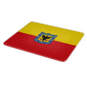 Vlag van Bogotá (Colombiaanse hoofdstad) Snijplank (Hoek)