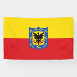 Vlag van Bogotá (Colombiaanse hoofdstad) Spandoek