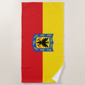 Vlag van Bogotá (Colombiaanse hoofdstad) Strandlaken (Voorkant)