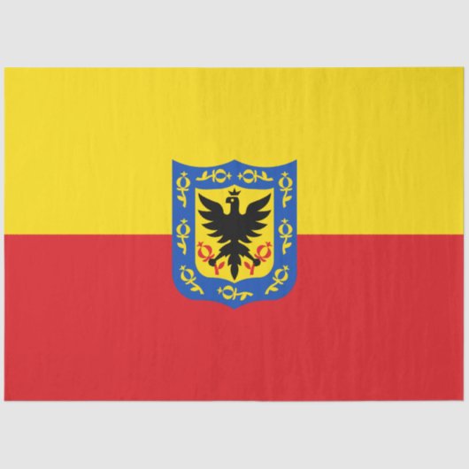 Vlag van Bogotá (Colombiaanse hoofdstad) Tissuepapier (Voorkant)