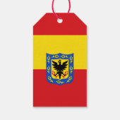 Vlag van Bogota, Colombiaanse Labels van Gift Cadeaulabel (Achterkant)