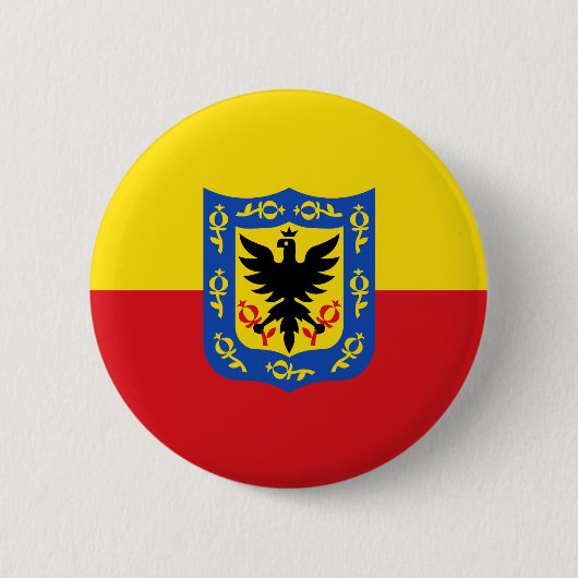 Vlag van Bogota, Colombiaanse Pinback-Button Ronde Button 5,7 Cm (Voorkant)