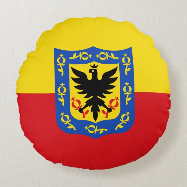 Vlag van Bogota, Colombiaanse rondreis Rond Kussen (Voorkant)