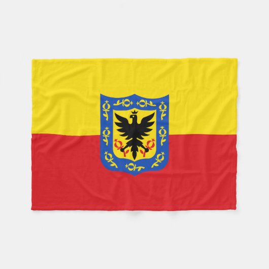Vlag van Bogota, Colombiaanse vliegenbank Fleece Deken (Voorkant (Horizontaal))