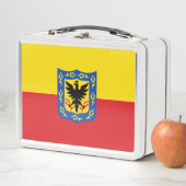 Vlag van Bogota, Columbia Metal Lunch Box (In situ)