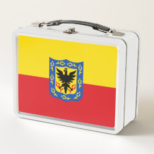 Vlag van Bogota, Columbia Metal Lunch Box
