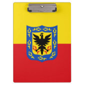 Vlag van Bogota, klembord van Colombia (Voorkant)