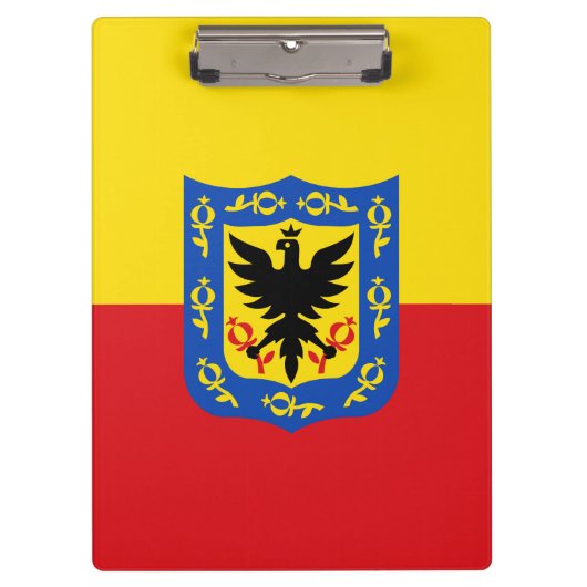 Vlag van Bogota, klembord van Colombia (Voorkant)
