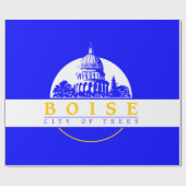 Vlag van Boise (Idaho City) Cadeaupapier (Vlak)