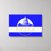 Vlag van Boise (Idaho City) Canvas Afdruk (Voorkant)