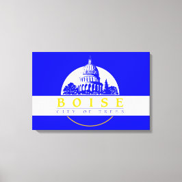 Vlag van Boise (Idaho City) Canvas Afdruk