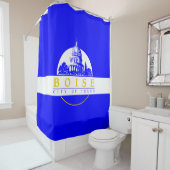 Vlag van Boise (Idaho City) Douchegordijn (In situ)