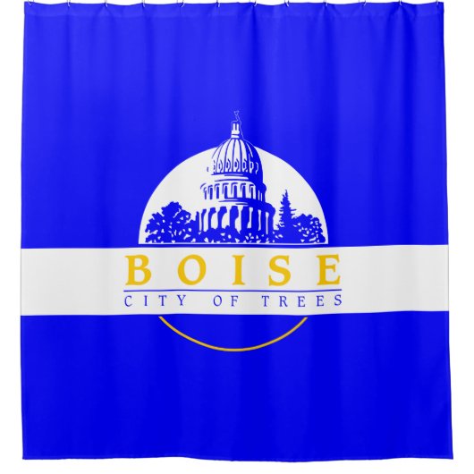 Vlag van Boise (Idaho City) Douchegordijn (Voorkant)