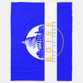 Vlag van Boise (Idaho City) Fleece Deken (Voorkant)