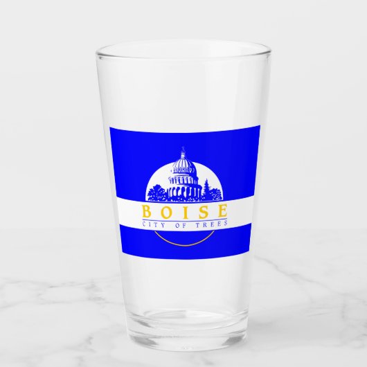 Vlag van Boise (Idaho City) Glas (Voorkant)