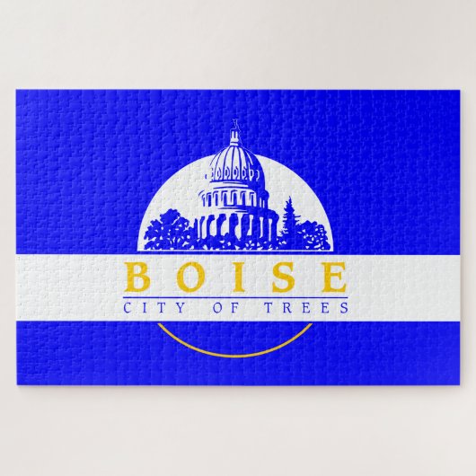 Vlag van Boise (Idaho City) Legpuzzel (Horizontaal)