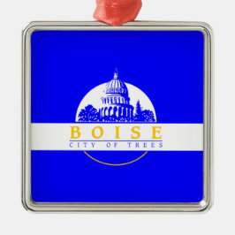 Vlag van Boise (Idaho City) Metalen Ornament