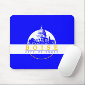 Vlag van Boise (Idaho City) Muismat (Met muis)