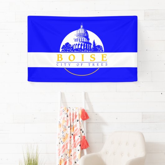 Vlag van Boise (Idaho City) Spandoek (Insitu)