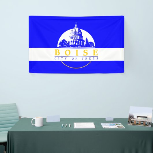 Vlag van Boise (Idaho City) Spandoek (Beurs)