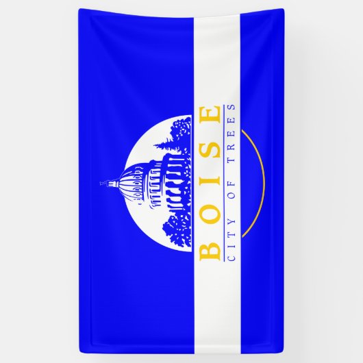Vlag van Boise (Idaho City) Spandoek (Verticaal)