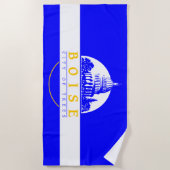 Vlag van Boise (Idaho City) Strandlaken (Voorkant)