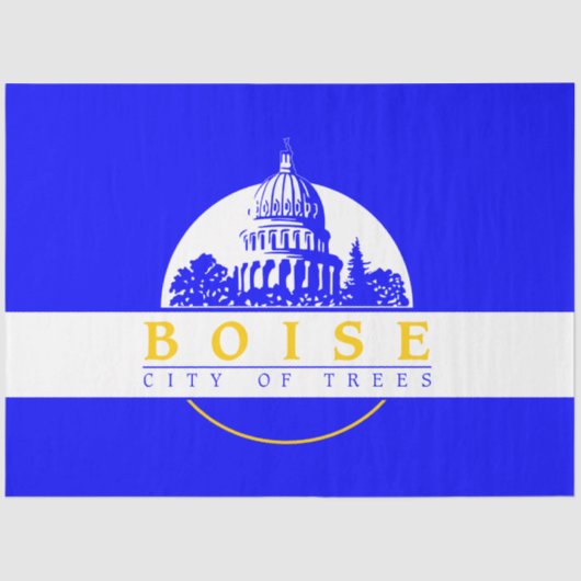 Vlag van Boise (Idaho City) Tissuepapier (Voorkant)