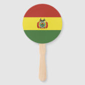 Vlag van Bolivia Handwaaier (Voorkant)