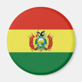 Vlag van Bolivia Magneet (Voorkant)