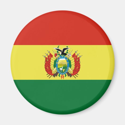 Vlag van Bolivia Magneet (Voorkant)