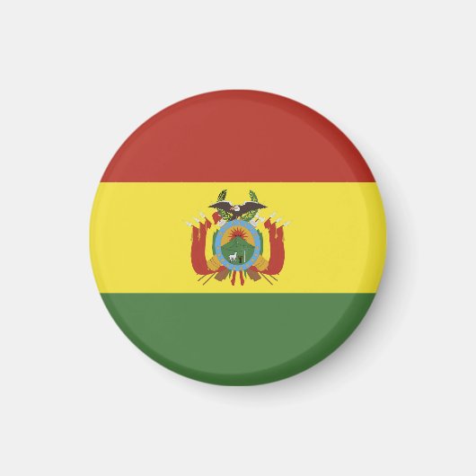Vlag van Bolivia Magneet (Voorkant)