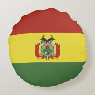 Vlag van Bolivia Rond Kussen
