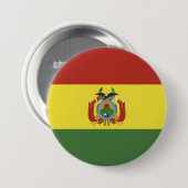 Vlag van Bolivia Ronde Button 7,6 Cm (Voorkant /achterkant)