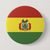 Vlag van Bolivia Ronde Button 7,6 Cm (Voorkant)