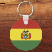 Vlag van Bolivia Sleutelhanger (Voorkant)