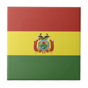 Vlag van Bolivia Tegeltje