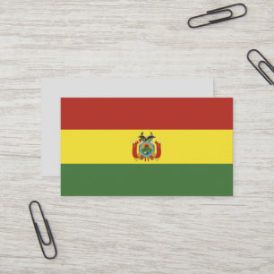 Vlag van Bolivia Visitekaartje