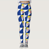 Vlag van Bonaire Leggings (Voorkant)