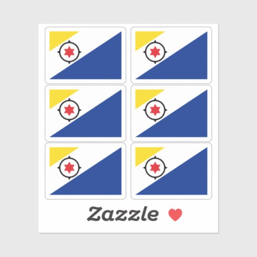 Vlag van Bonaire Sticker (Vel)