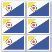 Vlag van Bonaire Sticker (Voorkant)