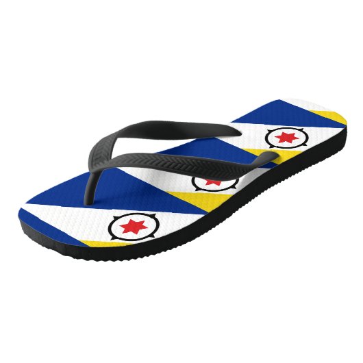 Vlag van Bonaire Teenslippers (Schuin)