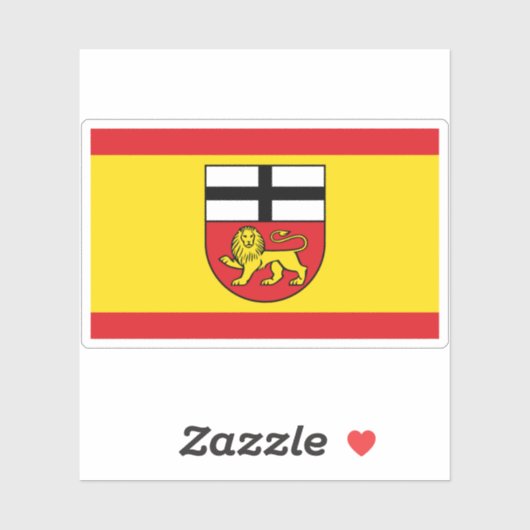 Vlag van Bonn, Duitsland Sticker (Vel)