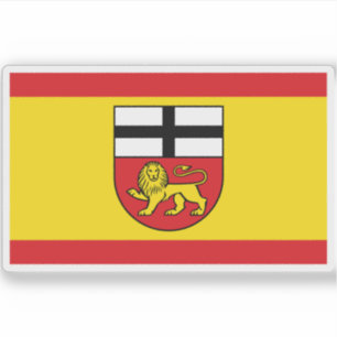 Vlag van Bonn, Duitsland Sticker