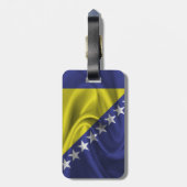 Vlag van Bosnië Bagagelabel (Achterkant verticaal)