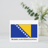 Vlag van Bosnië en Herzegovina Briefkaart (Staand voorkant)